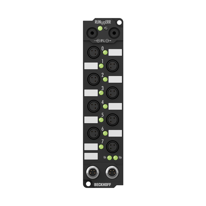 IE2040 | Extension Box, 8-channel digital output, 24 V DC, 2 A (∑ 12 A), Ø8