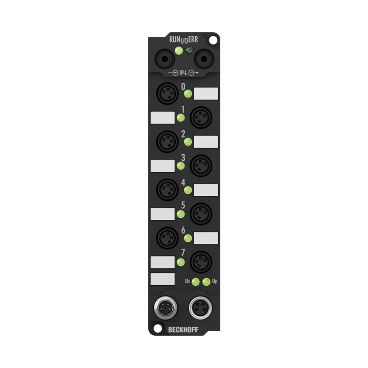 IE2400 | Extension Box, 8-channel digital input + 8-channel digital output, 24 V DC, 3 ms, 0.5 A, Ø8