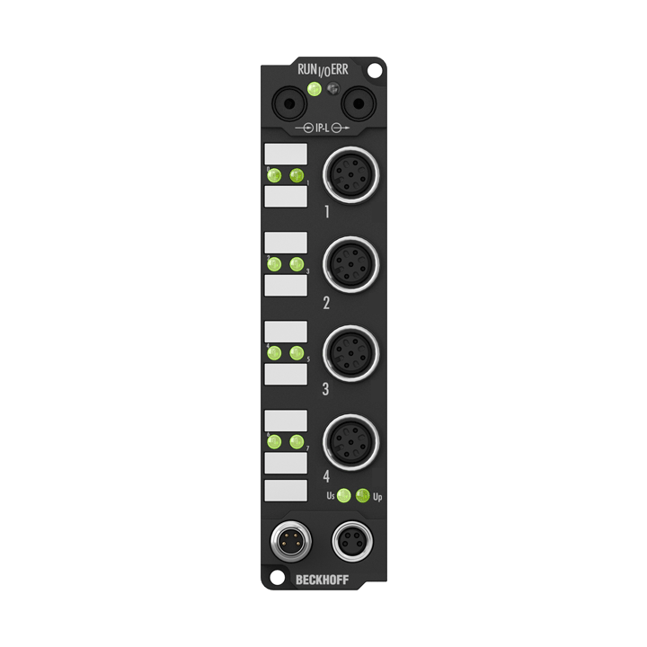 IE3312 | Extension Box, 4-channel analog input, temperature, thermocouple, M12