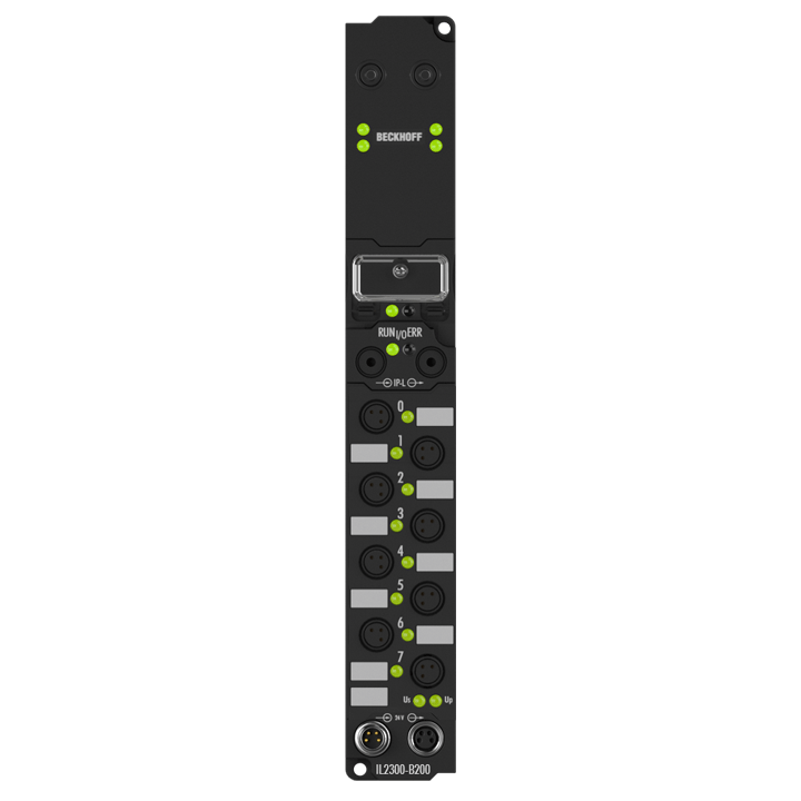 IL2300-B200 | Coupler Box, 4-channel digital input + 4-channel digital output, Lightbus, 24 V DC, 3 ms, 0.5 A, Ø8