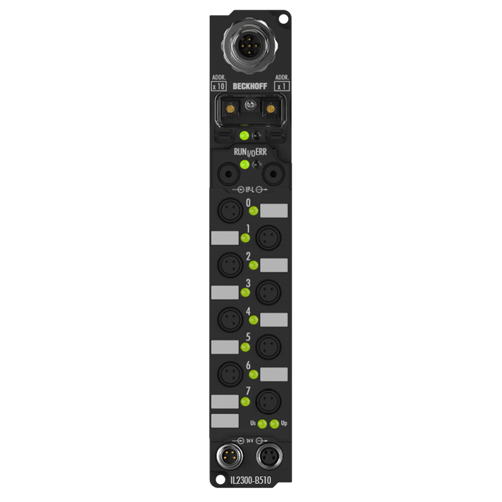 IL2300-B510 | Koppler Box, 4-Kanal-Digital-Eingang + 4-Kanal-Digital-Ausgang, CANopen, 24 V DC, 3 ms, 0,5 A, Ø8