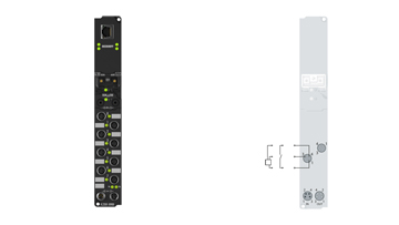 IL2301-B900 | Coupler Box, 4-channel digital input + 4-channel digital output, Ethernet, 24 V DC, 3 ms, 0.5 A, M8