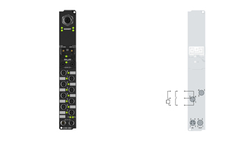 IL2301-B901 | Koppler Box, 4-Kanal-Digital-Eingang + 4-Kanal-Digital-Ausgang, Ethernet, 24 V DC, 3 ms, 0,5 A, M8