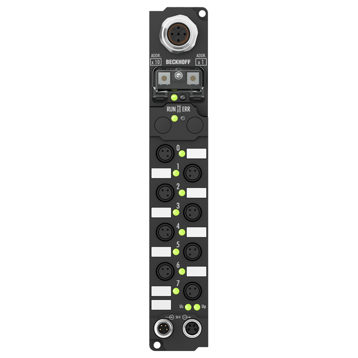 IP1010-B730 | Fieldbus Box, 8-channel digital input, Modbus, 24 V DC, 0.2 ms, Ø8