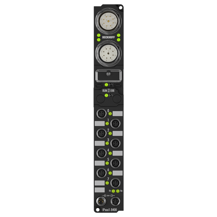 IP1001-B400 | Fieldbus Box, 8-channel digital input, Interbus, 24 V DC, 3 ms, M8