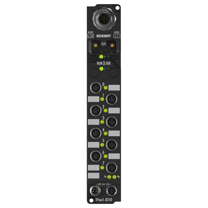 IP2001-B510 | Fieldbus Box, 8-channel digital output, CANopen, 24 V DC, 0.5 A, M8