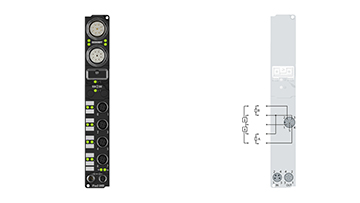 IP2022-B400 | Fieldbus Box, 8-channel digital output, Interbus, 24 V DC, 2 A, M12