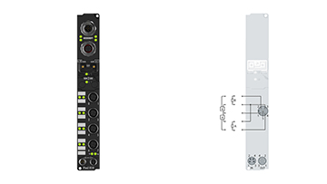 IP2002-B510 | Fieldbus Box, 8-channel digital output, CANopen, 24 V DC, 0.5 A, M12