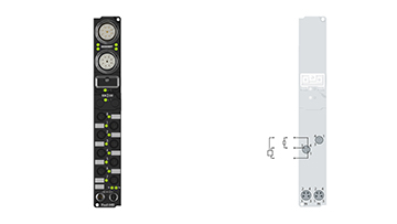 IP2040-B400 | Fieldbus Box, 8-channel digital output, Interbus, 24 V DC, 2 A (∑ 12 A), Ø8