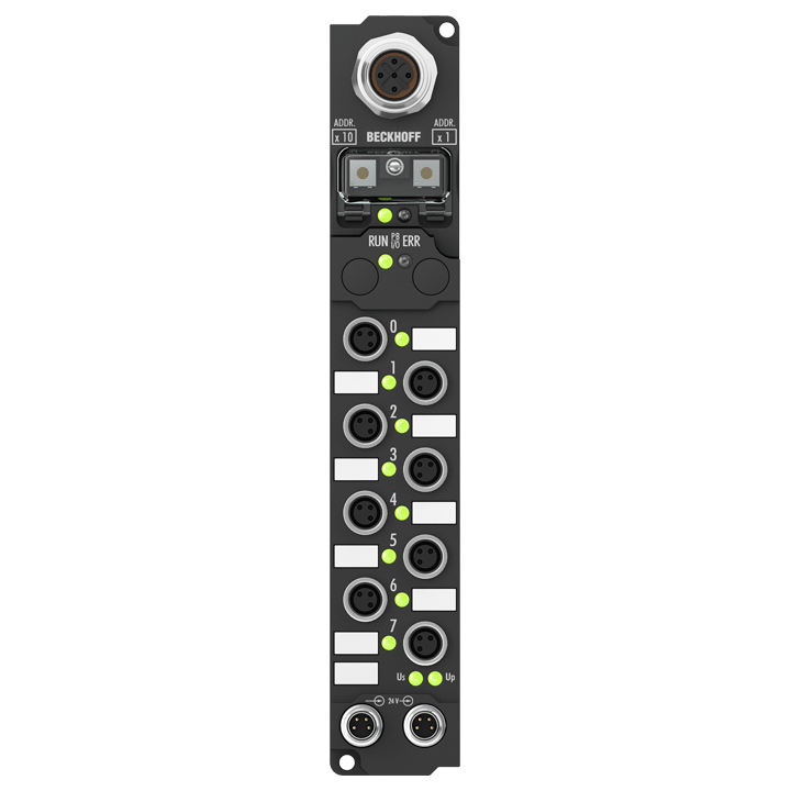 IP2041-B730 | Fieldbus Box, 8-channel digital output, Modbus, 24 V DC, 2 A (∑ 12 A), M8