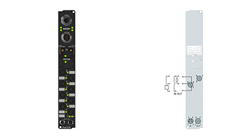 IP2300-B310 | Fieldbus Box, 4-channel digital input + 4-channel digital output, PROFIBUS, 24 V DC, 3 ms, 0.5 A, Ø8