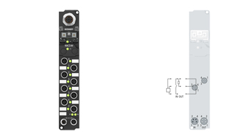 IP23x1-Bxxx, M8, schraubbar