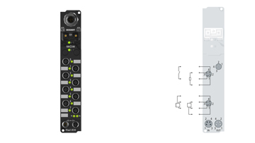 IP2401-B510 | Fieldbus Box, 8-channel digital input + 8-channel digital output, CANopen, 24 V DC, 3 ms, 0.5 A, M8