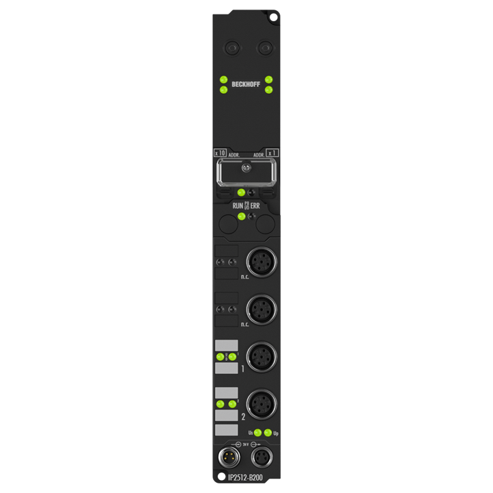IP2512-B200 | Fieldbus Box, 2-channel PWM output, Lightbus, 24 V DC, 2.5 A, M12