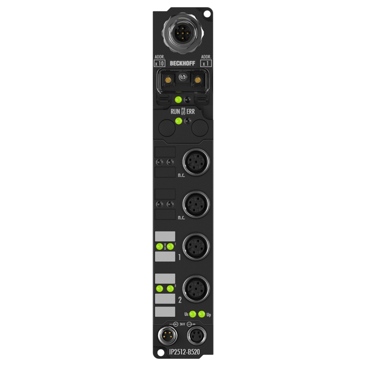IP2512-B520 | Fieldbus Box, 2-channel PWM output, DeviceNet®, 24 V DC, 2.5 A, M12