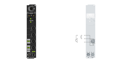 IP2512-B520 | Fieldbus Box, 2-channel PWM output, DeviceNet, 24 V DC, 2.5 A, M12