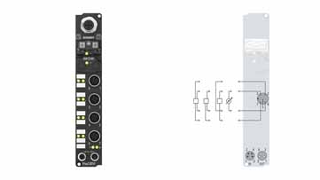 IP3102-B310 | Fieldbus Box, 4-channel analog input, PROFIBUS, voltage, ±10 V, 16 bit, differential, M12