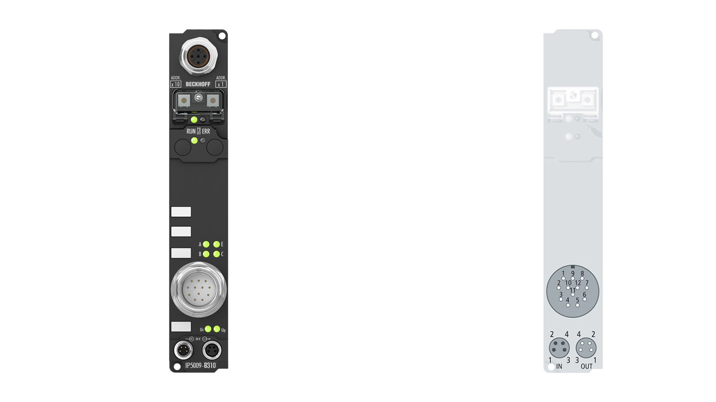 IP5009-B310 | Fieldbus Box, 1-channel encoder interface, PROFIBUS, SSI, M23