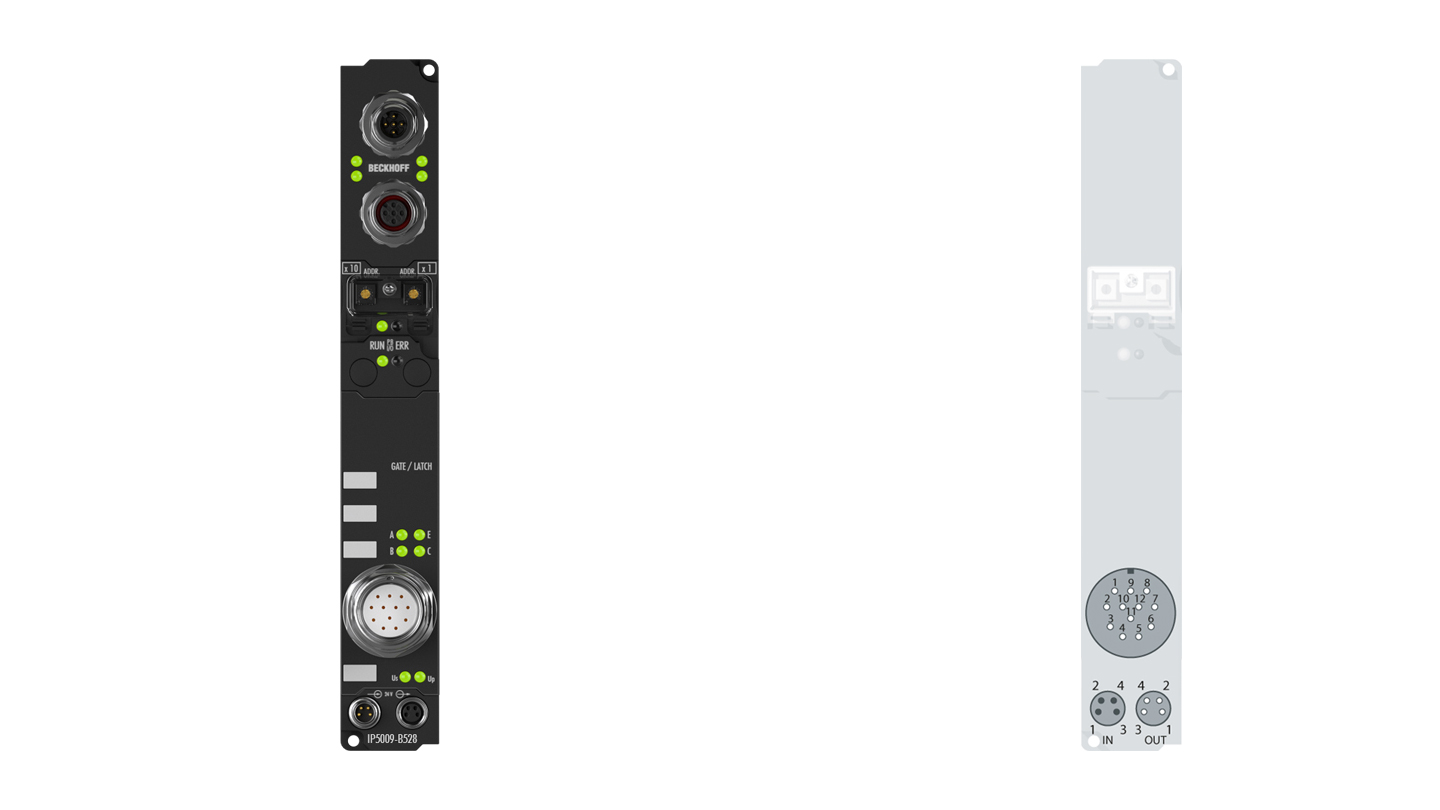 IP5009-B528 | Feldbus Box, 1-Kanal-Encoder-Interface, DeviceNet, SSI, M23, integriertes T-Stück