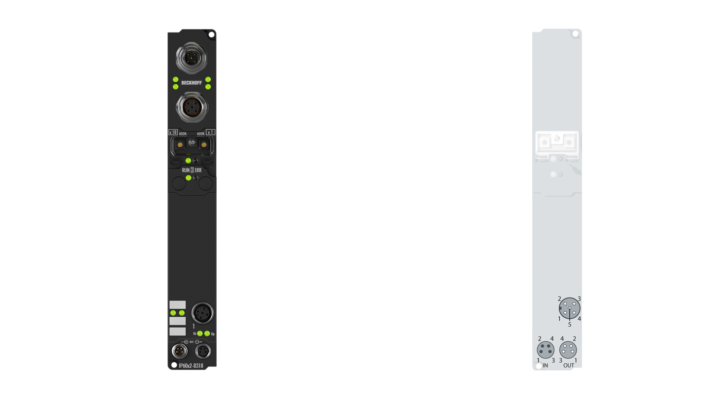 IP6002-B310 | Feldbus Box, 2-Kanal-Kommunikations-Interface, PROFIBUS, seriell, RS232, M12