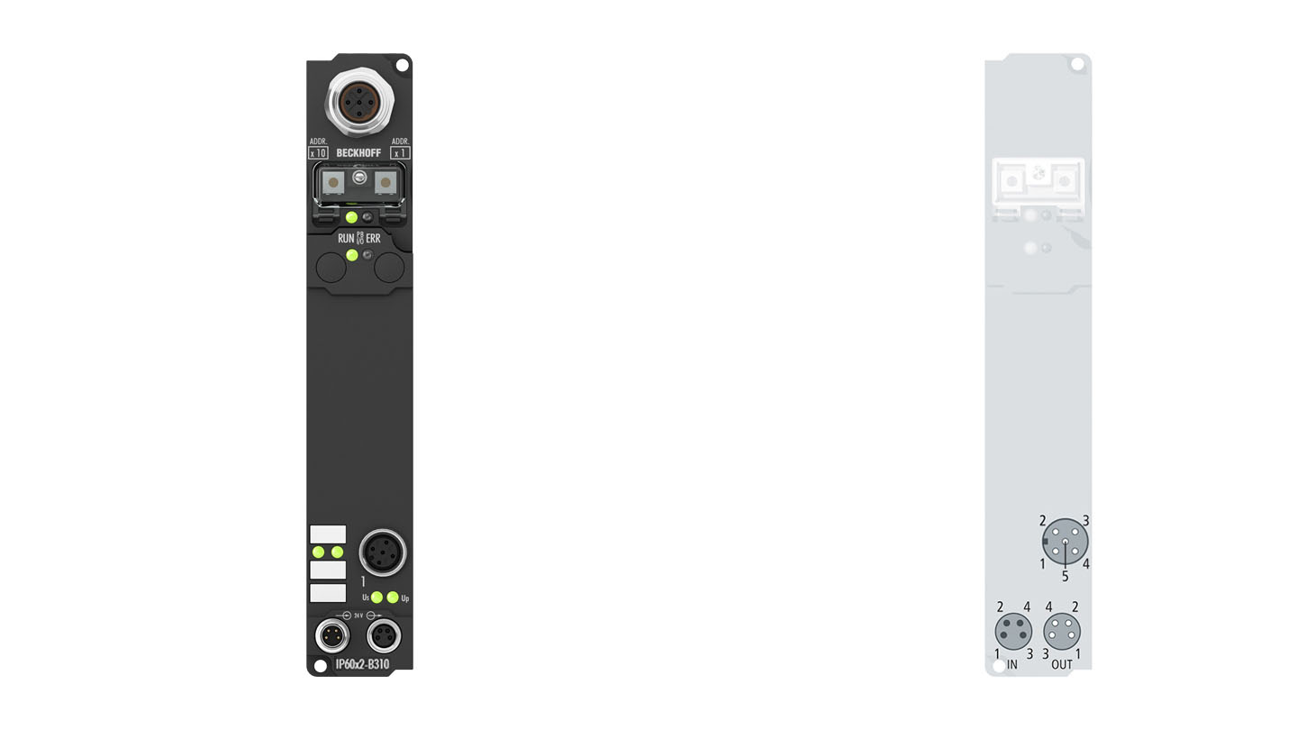 IP6012-B310 | Fieldbus Box, 2-channel communication interface, PROFIBUS, serial, TTY, 20 mA, M12