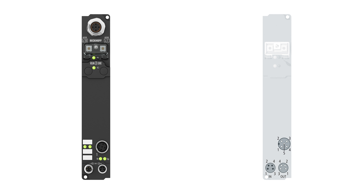 IP6012-B810 | Fieldbus Box, 2-channel communication interface, RS232, serial, TTY, 20 mA, M12