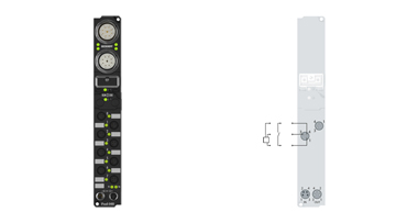 IP1000-B400 | Fieldbus Box, 8-channel digital input, Interbus, 24 V DC, 3 ms, Ø8