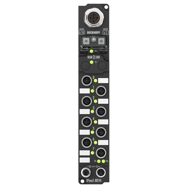 IP1001-B310 | Fieldbus Box, 8-channel digital input, PROFIBUS, 24 V DC, 3 ms, M8