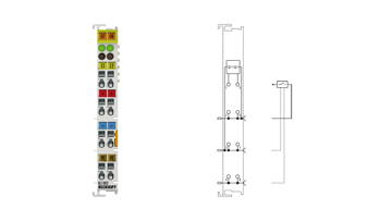 KL1002 | Busklemme, 2-Kanal-Digital-Eingang, 24 V DC, 3 ms