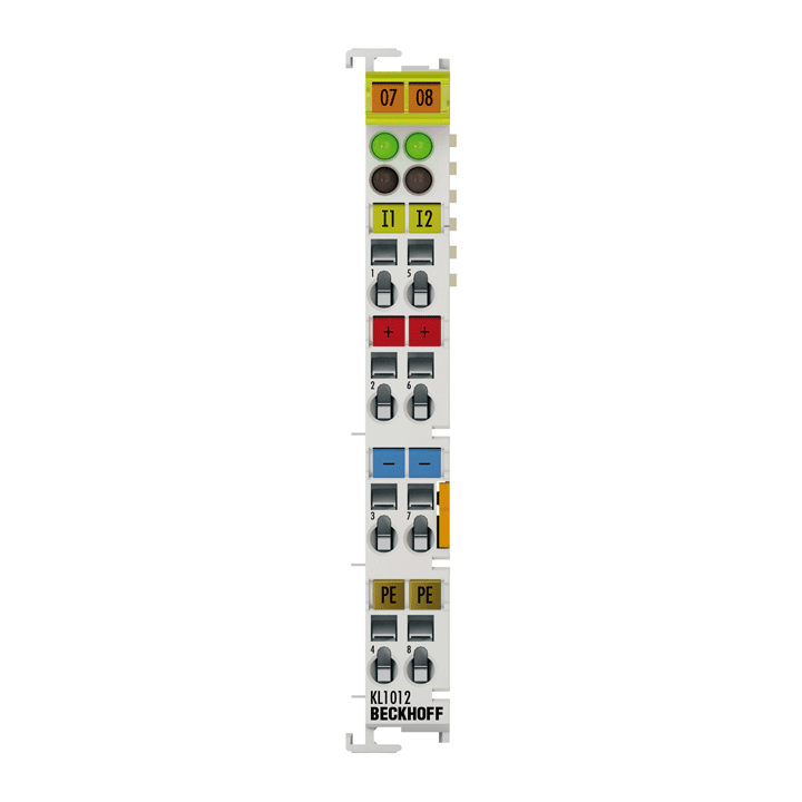 KL1012 | Bus Terminal, 2-channel digital input, 24 V DC, 0.2 ms