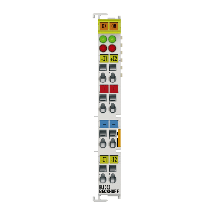 KL1382 | Busklemme, 2-Kanal-Digital-Eingang, Thermistor, 24 V DC, 30 ms