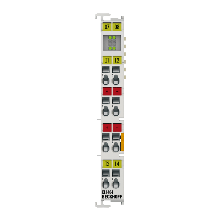 KL1404 | Busklemme, 4-Kanal-Digital-Eingang, 24 V DC, 3 ms, 2-Leiteranschluss