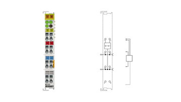 KL1512 | Busklemme, 2-Kanal-Digital-Eingang, Zähler, 24 V DC, 1 kHz