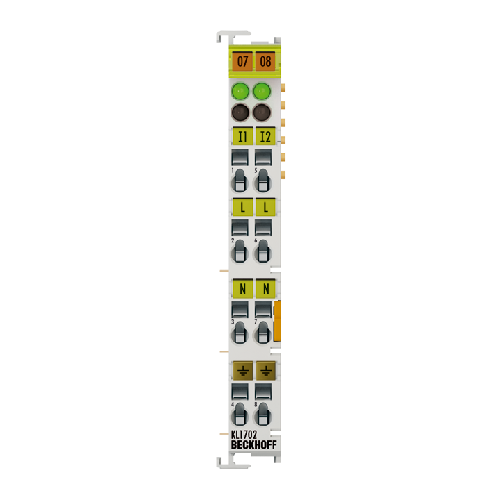 KL1702 | Bus Terminal, 2-channel digital input, 120…230 V AC, 10 ms