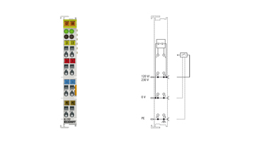 KL1702 | Busklemme, 2-Kanal-Digital-Eingang, 120…230 V AC, 10 ms