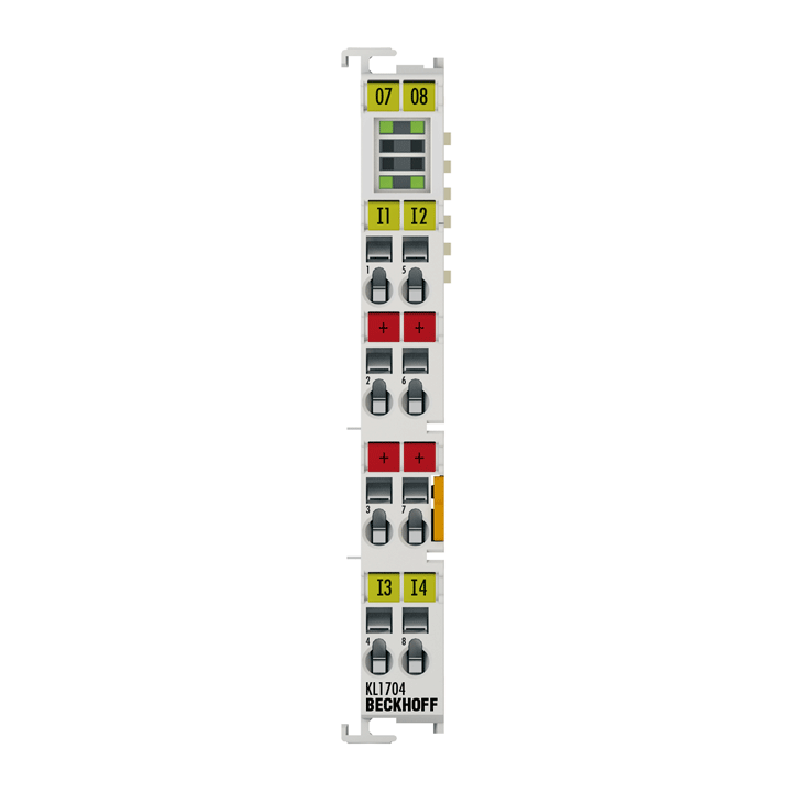 KL1704 | Busklemme, 4-Kanal-Digital-Eingang, 120…230 V AC, 10 ms