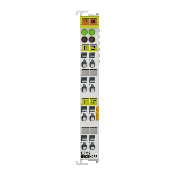 KL1722 | Bus Terminal, 2-channel digital input, 120…230 V AC, 10 ms, without power contacts