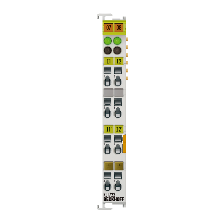 KL1722 | Bus Terminal, 2-channel digital input, 120…230 V AC, 10 ms, without power contacts