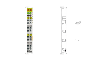 KL1722 | Bus Terminal, 2-channel digital input, 120…230 V AC, 10 ms, without power contacts