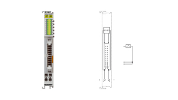 KL1862 | Busklemme, 16-Kanal-Digital-Eingang, 24 V DC, 3 ms, Flachbandkabel