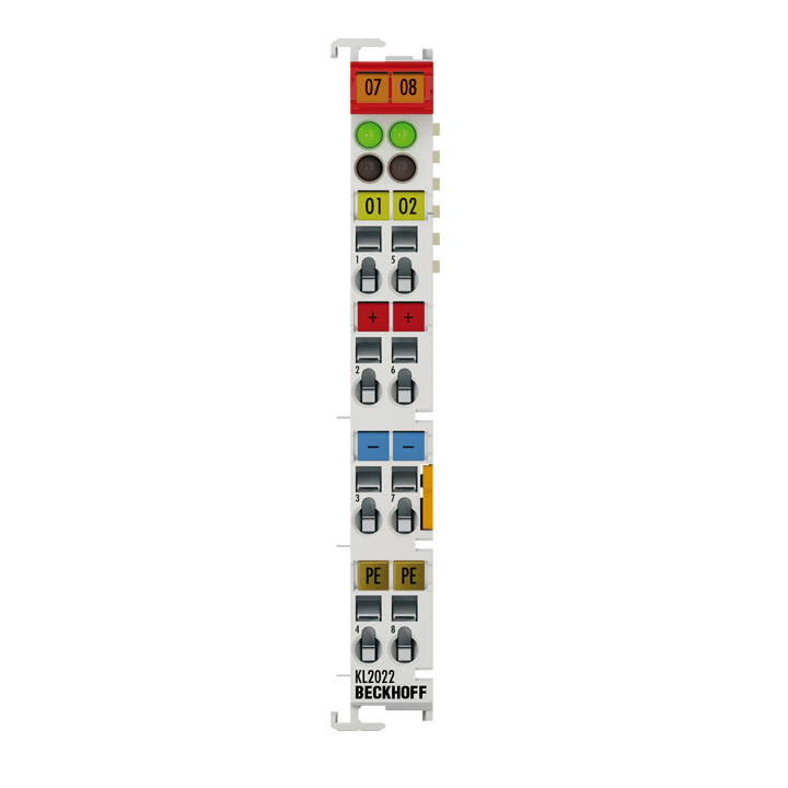 KL2022 | Bus Terminal, 2-channel digital output, 24 V DC, 2 A