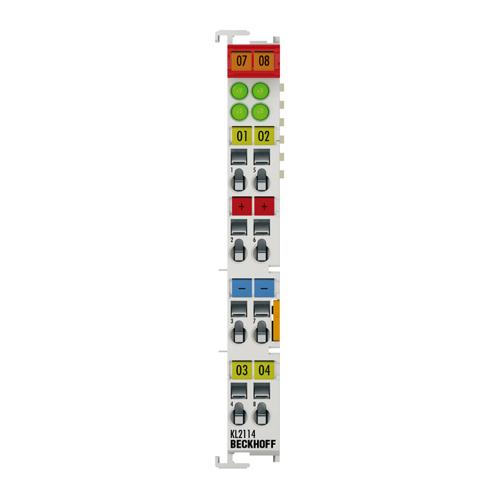 KL2114 | Bus Terminal, 4-channel digital output, 24 V DC, 0.5 A