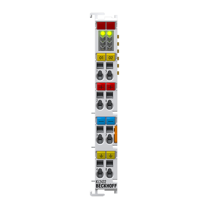 KL2432 | Bus Terminal, 2-channel digital output, 24 V DC, 2 A