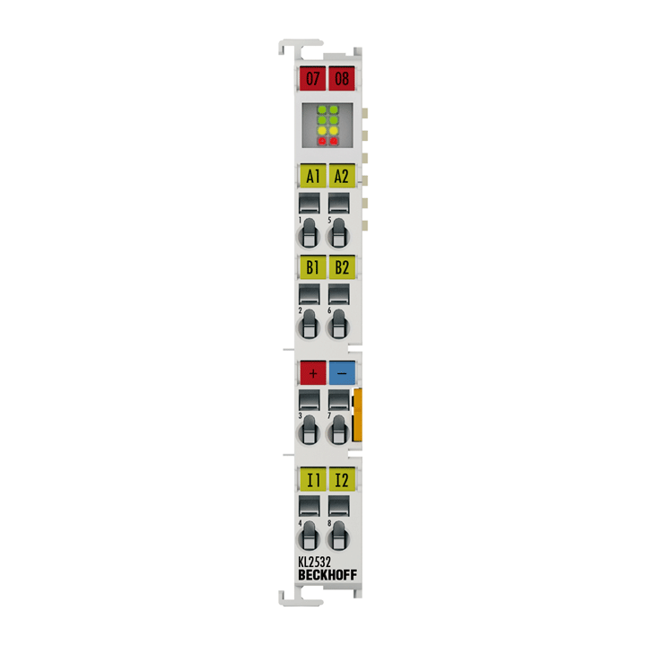 KL2532 | Bus Terminal, 2-channel motion interface, DC motor, 24 V DC, 1 A