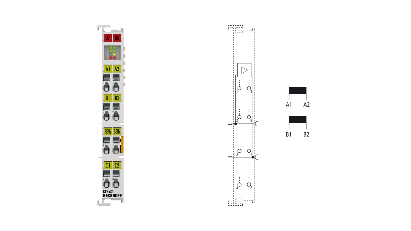 KL2535 | Busklemme, 2-Kanal-PWM-Ausgang, 24 V DC, 1 A, stromgeregelt