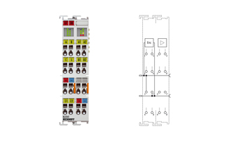 KL2541 | Bus Terminal, 1-channel motion interface, stepper motor, 48 V DC, 5 A, with incremental encoder