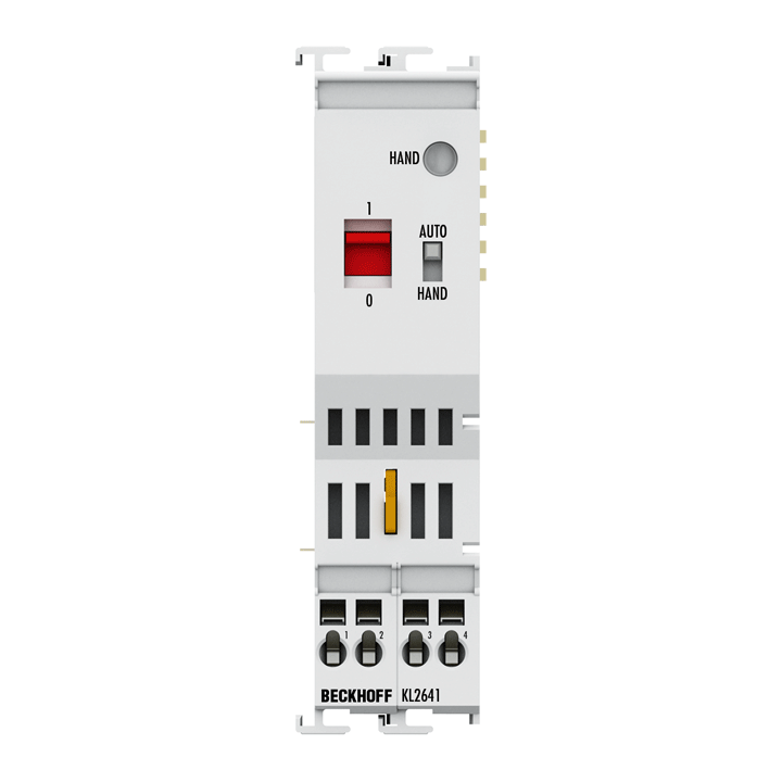 KL2641 | Busklemme, 1-Kanal-Relais-Ausgang, 230 V AC, 16 A, Handbedienung