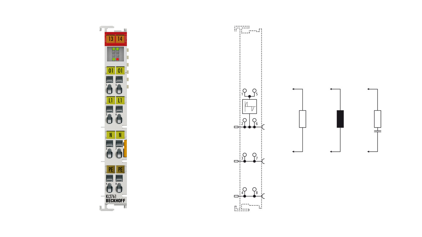 KL2761 | Bus Terminal, 1-channel universal dimmer, 230 V AC, 600 VA