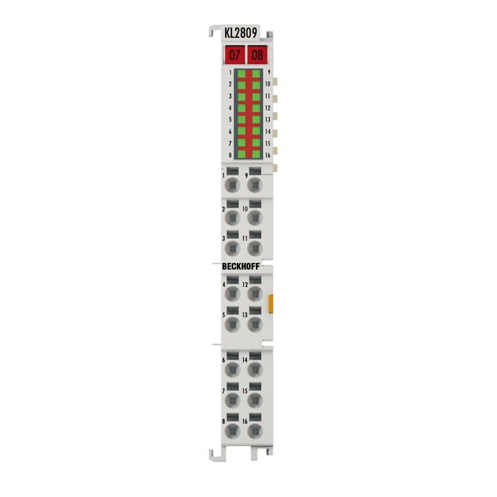 KL2809 | Bus Terminal, 16-channel digital output, 24 V DC, 0.5 A