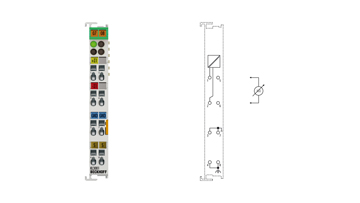 KL3001 | Bus Terminal, 1-channel analog input, voltage, ±10 V, 12 bit, differential